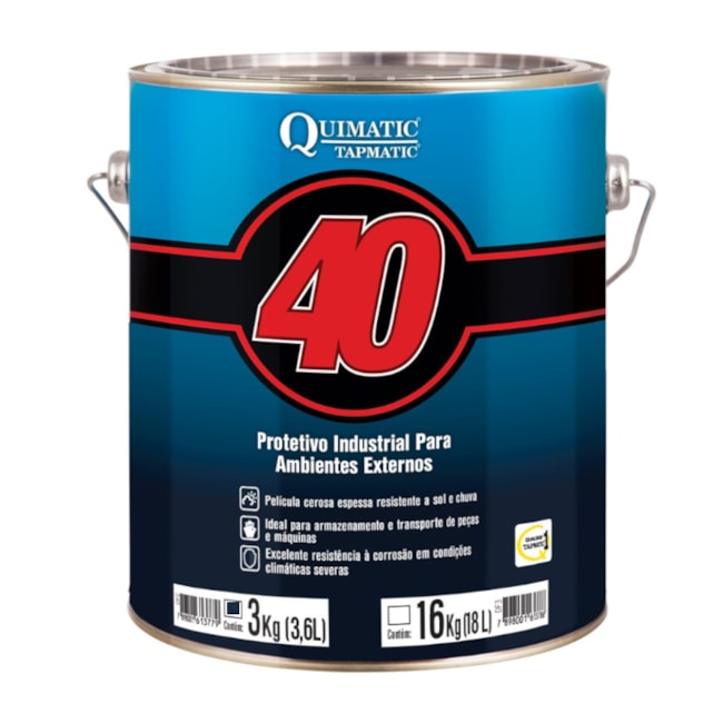 Protetivo Industrial para Ambientes Externos 3kg Quimatic 40 TAPMATIC-204ae9c0-3655-40b2-8b7f-4154429615a9