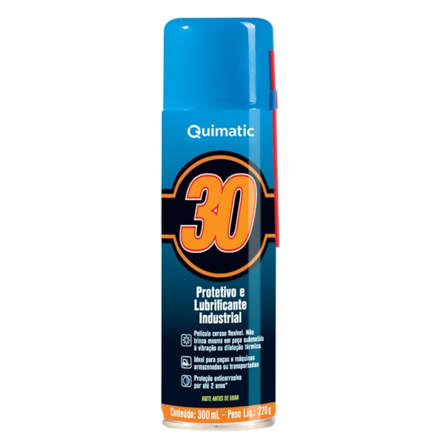 Protetivo Lubrificante Industrial Aerossol 300ml QUIMATIC 30 DE1-2c4301c8-5344-4a99-95b7-8379f965a6d2