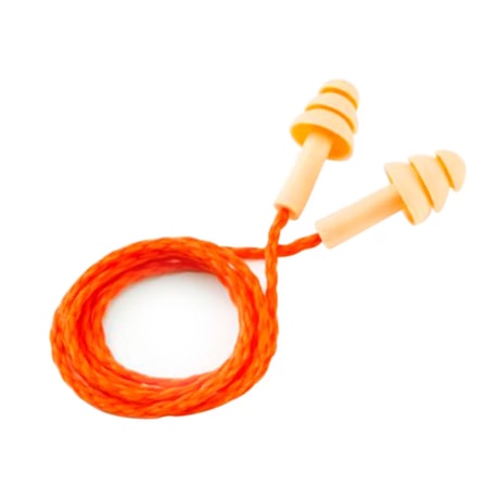 Protetor Auricular de Silicone com Cordão de Poliéster 18dB POMP PLUS 3M