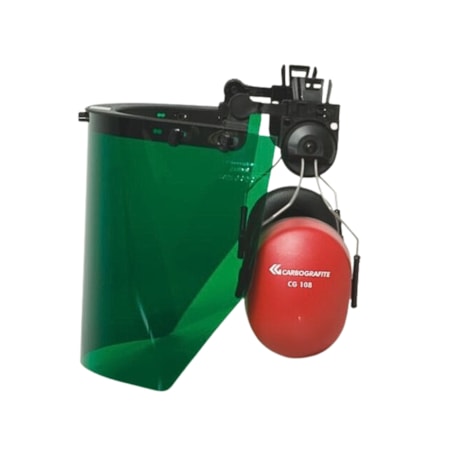 Protetor Facial Verde com Abafador para Acoplar Capacete EVOLUTION CARBOGRAFITE-3433a495-17ef-4868-a57a-e5ae312ee700