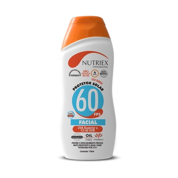 Protetor Solar Facial UV Fps 60 120ml 0061093 NUTRIEX-367774af-028a-4f2b-8fff-74dbdf95d179