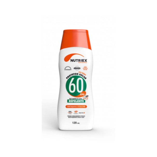 Protetor Solar FPS 60 120mL com Repelente 0062802 NUTRIEX PROFISSIONAL-820c90e5-f9d3-466c-897b-2f4adc12ca66