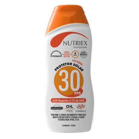 Protetor Solar UV Fps 30 120ml 0060954 NUTRIEX