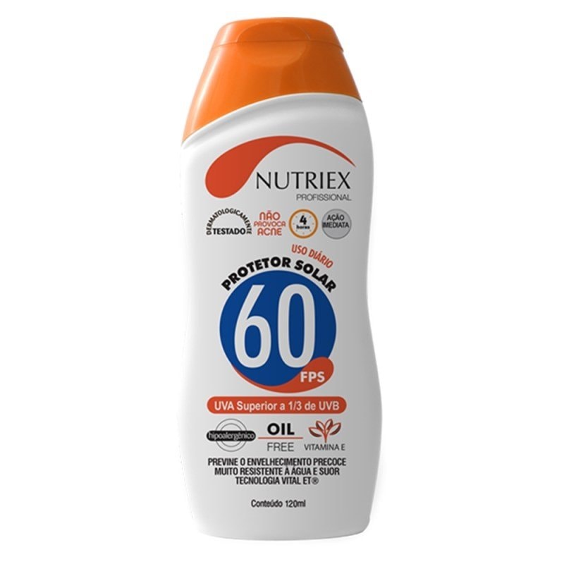 PROTETOR SOLAR UV FPS 60 120ML 0060962 NUTRIEX