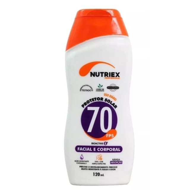Protetor Solar UV FPS 70 120ml 64790 NUTRIEX-0ea3f230-22c7-4a74-b25b-45462f32d5cc