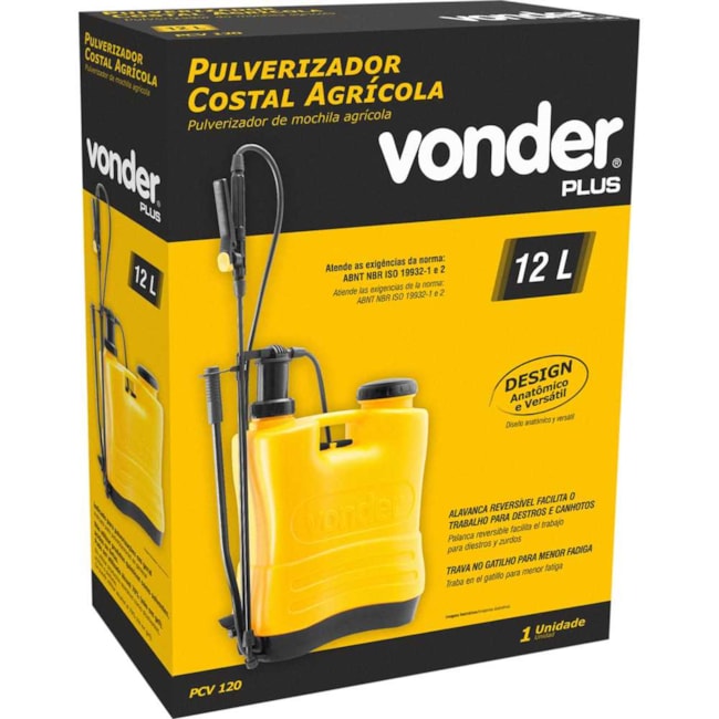 Pulverizador Costal Agrícola 12 Litros Plus PCV 120 6240012012 VONDER-738dd3ed-0e9e-477a-a487-179e46e77a09
