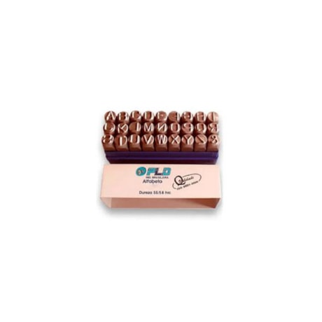 Punção Alfabeto em Aço 27 Peças 5mm PLK-39 PLD
																	