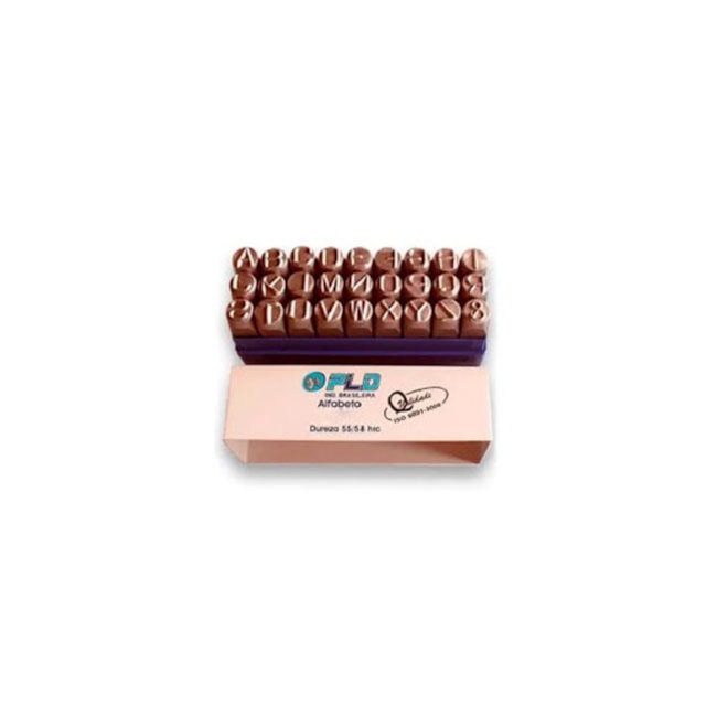 Punção Alfabeto em Aço 27 Peças 5mm PLK-39 PLD-801c4ff0-7da2-4432-864b-4041492ed2c3