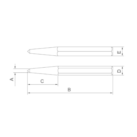 Punção de Centro 5mm 44472/105 TRAMONTINA-422718a1-8018-4a4c-af62-e4621e390b56