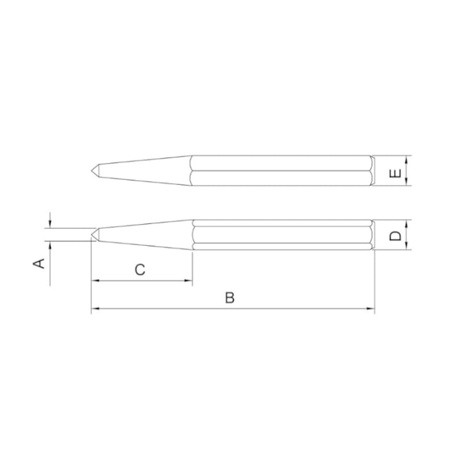 Punção de Centro 5mm 44472105 TRAMONTINA PRO-096765b0-7205-4af8-9b79-530d2c666794