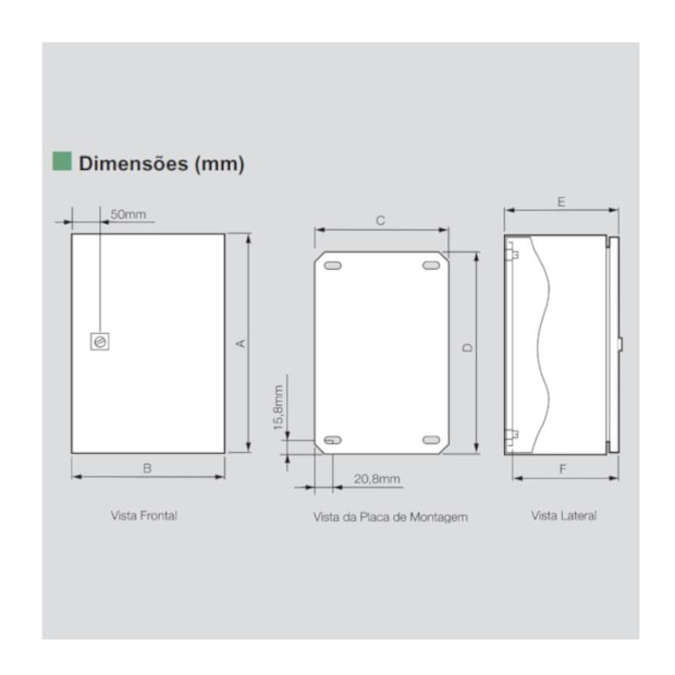 Quadro de Comando Chapa de Aço 1.200x800x250mm com Flange Sobrepor 901131 CEMAR-1ce32dd3-0e2d-4c89-889c-3de7fed1e86d