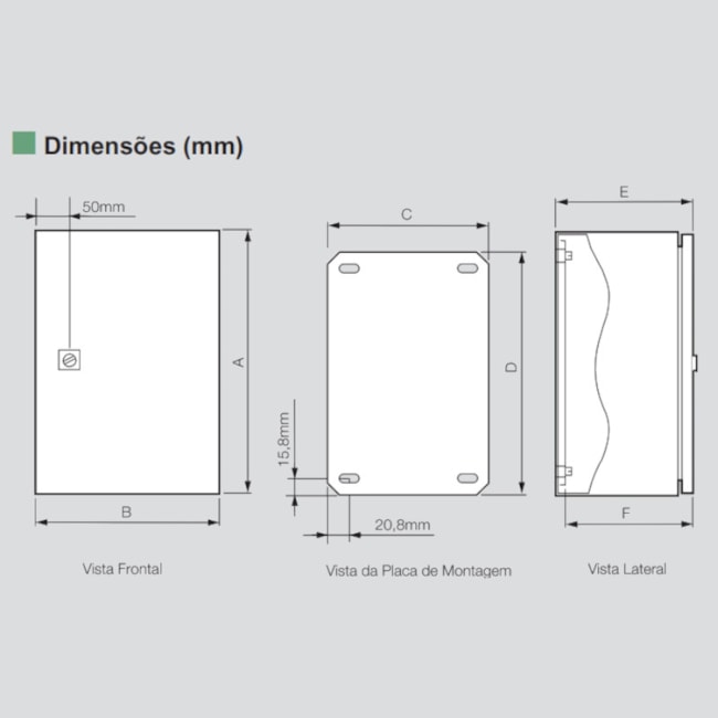 Quadro de Comando Chapa de Aço 600x400x250mm Sobrepor Standard QCS 6040-25 902316 CEMAR-1ec065cd-19d5-45e8-96a6-d8ec4f015b16