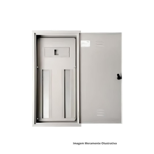 Quadro Distribuição Aço Branco Sobrepor 150A 24 Branco 904508BRN CEMAR-ec3697e8-11b7-413c-b9c0-27adef371513
