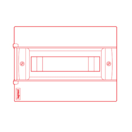 Quadro para 12 Disjuntores PVC 328x235x102mm Embutir 135001 LEGRAND-458fba75-9acc-48b1-9456-33f068db16d6