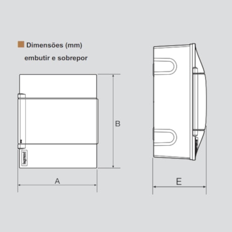 Quadro para 12 Disjuntores PVC 328x235x107mm Sobrepor 135101 LEGRAND-a2836502-d959-4dd5-ba5a-30c448932741