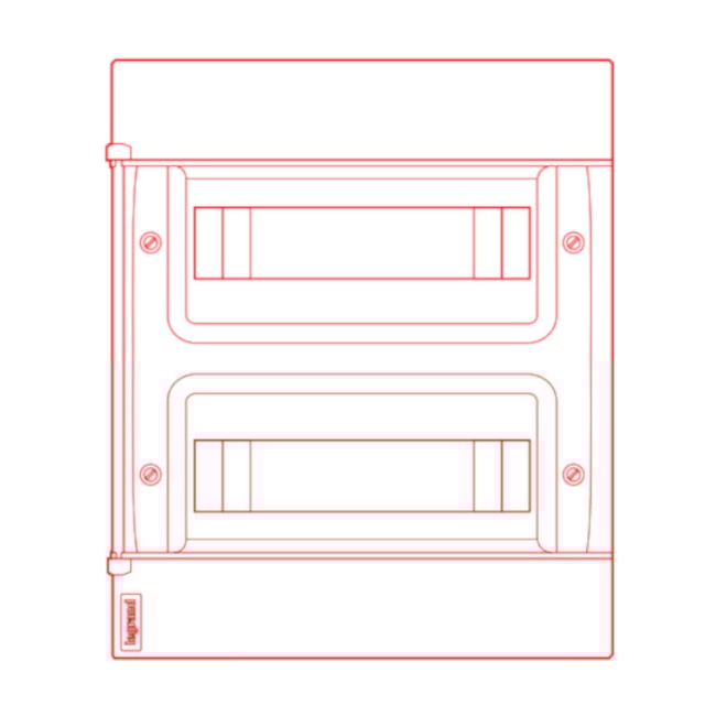 Quadro para 24 Disjuntores PVC 328x235x103mm Embutir 135002 LEGRAND-6a871963-5391-4bf6-a113-b320bdc7686e