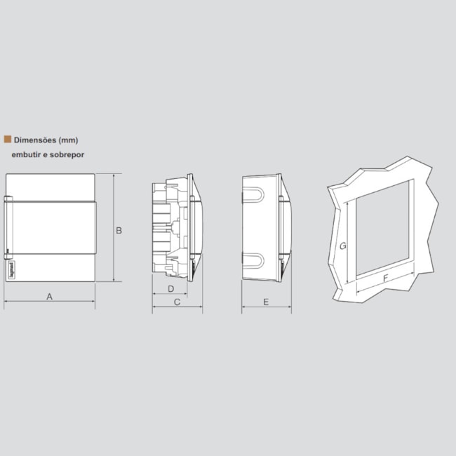 Quadro para 24 Disjuntores PVC 328x235x103mm Embutir 135002 LEGRAND-07340bb1-349d-47fe-9702-cdac40077dd9