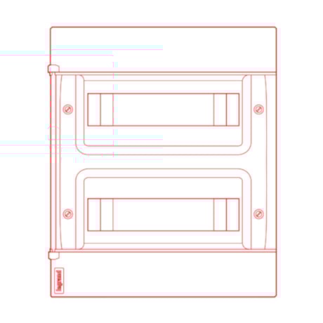 Quadro para 24 Disjuntores PVC 328x385x108mm Sobrepor 135102 LEGRAND-5c914c59-e36b-4725-8c97-8ec53943c95d
