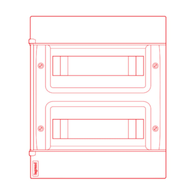 Quadro para 24 Disjuntores PVC 328x385x108mm Sobrepor 135102 LEGRAND-61b8056a-58f3-4c0c-84c5-4a7c81783651