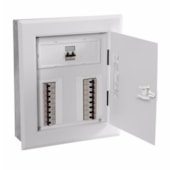 Quadro para 28 Disjuntores 100A Chapa de Aço 360x522x330mm Embutir QDETN II-U 28/20 100 904362N CEMAR Quadro para 28 Disjuntores 100A Chapa de Aço 360x522x330mm Embutir QDETN II-U 28/20 100 904362N CEMAR