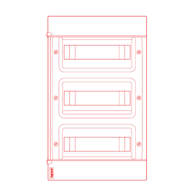 Quadro para 36 Disjuntores PVC  328x535x103mm Embutir 135003 LEGRAND-1dba4648-4003-4351-85fe-9b9014731c45