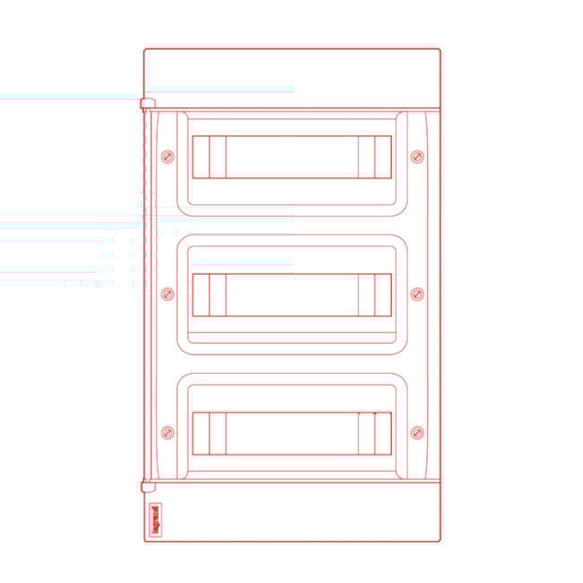 Quadro para 36 Disjuntores PVC 328x535x103mm Embutir 135003 LEGRAND-e717175a-0db6-4490-b19b-3444098c9ae7