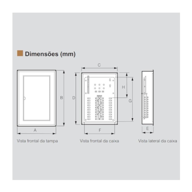 Quadro para 44 Disjuntores 100A Chapa de Aço 360x675x330mm Embutir QDETN II-U 44/32 100 904364N CEMAR-deeb16a9-58ab-4e87-8344-ae2a2e42d263