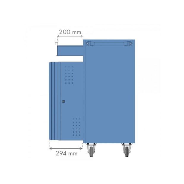 Rack Móvel Fechado para Computador NR-2 NOCRAM-5830ac32-5936-4aec-8d01-87061ac0cbe7