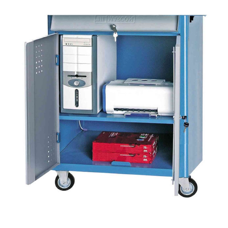 Rack Móvel para Computador com Gaveta e Porta Teclado CR-29 MARCON