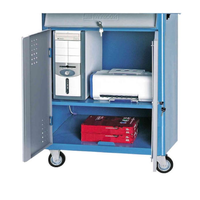 Rack Móvel para Computador com Gaveta e Porta Teclado CR-29 MARCON-f3166cd7-9ef1-45e0-ab36-0e7f13f389d0