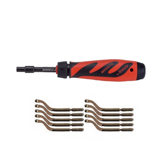 Rebarbador com Cabo e 10 Lâminas E-100 155-00178 SHAVIV-a7f8458f-3f7b-48b4-add2-3317c5b2da72