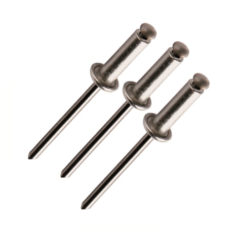 Rebite Repuxo Alumínio 3,1 x 12mm com 20 Peças REB/04 FIXTIL