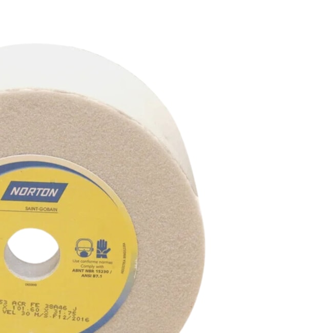 Rebolo Copo Reto Branco 203,2X101,6X31,75mm Grão 46 38A JVS 69083167584 NORTON-61a28a6a-9848-4e21-86a0-e5447f76e7c6