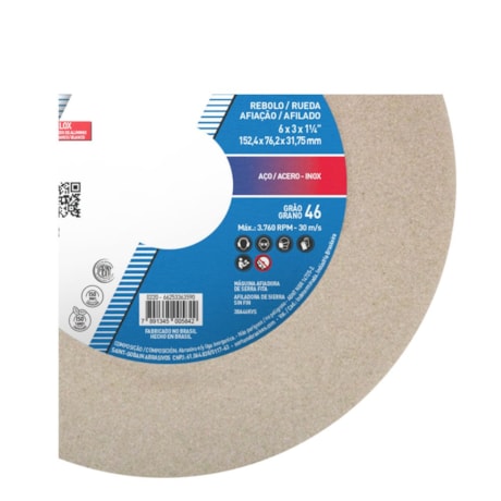 Rebolo de Corpo Reto Ferramentaria 6