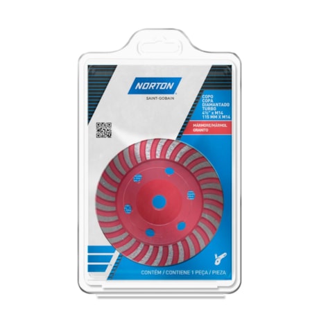 Rebolo Diamantado Prato 115mm x M14 Turbo PRO TURBO NORTON-69e0c62e-e92d-402d-a932-d7cd0f2d8157