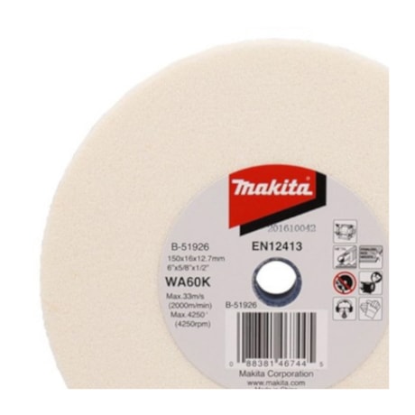 Rebolo Reto 6'' 5/8'' 1/2'' Grão 60 B-51926 MAKITA-bf47178a-c13d-4517-ad50-09c06677f79f