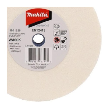 Rebolo Reto 6'' 5/8'' 1/2'' Grão 60 B-51926 MAKITA-9e17b5ab-252c-42cc-a9fd-7b1e69430f40