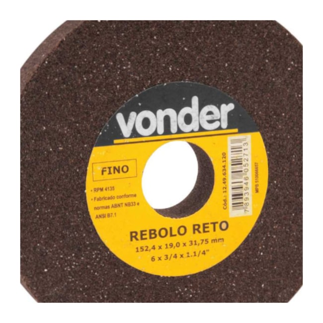 Rebolo Reto 6mm 3/4'' 1249634120 VONDER-c6aeb3d8-d788-4142-b78f-cc3ca3a82747