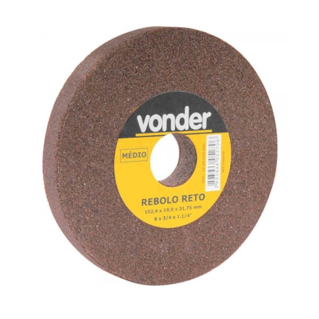 Rebolo Reto 6mm 3/4'' Médio 1249634080 VONDER-70a60080-e470-41fc-9e13-bf33737f2f29