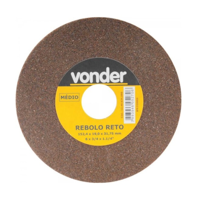 Rebolo Reto 6mm 3/4'' Médio 1249634080 VONDER-793b7ddc-e901-412b-bf9d-95bd6cb14af5