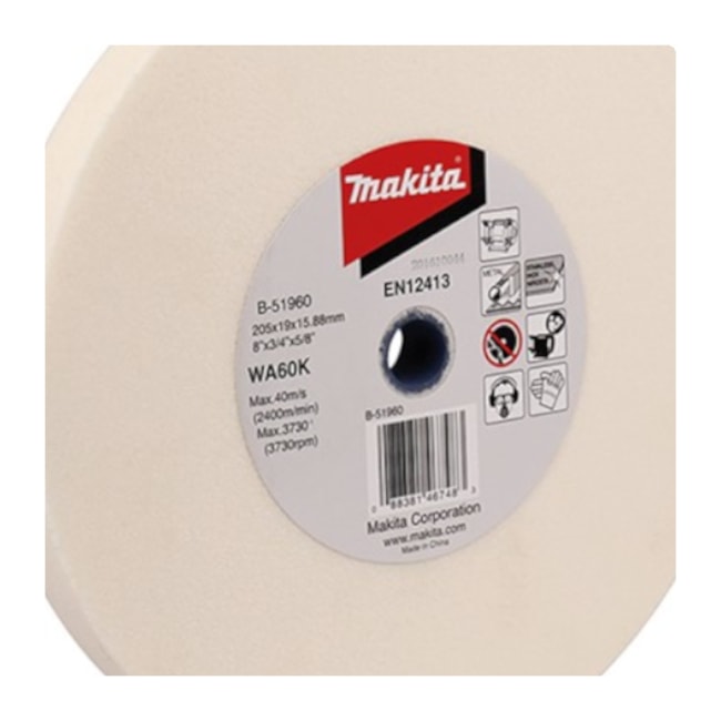 Rebolo Reto 8'' 3/4'' Grão 60 B-51960 MAKITA-18471ebe-bebf-45c6-a610-a639adb69e2c