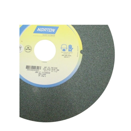 Rebolo Reto de Widia 10'' X 1'' X 1.1/2'' Grão 100 ART 39C 100K NORTON-659e30f3-01e7-4b85-86f2-20d1961f805c
