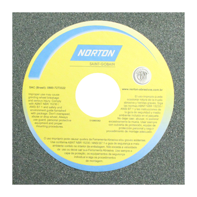 Rebolo Reto de Widia 10'' X 1'' X 1.1/2'' Grão 80 ART 39C 80K NORTON-17781b05-a0fa-4fde-b88f-699669e5f2c5