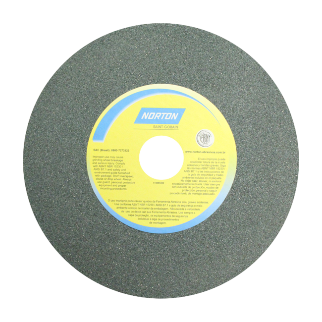 Rebolo Reto de Widia 10'' X 1'' X 1.1/2'' Grão 80 ART 39C 80K NORTON-b51c4424-158b-4b79-b207-1656bbf125f8