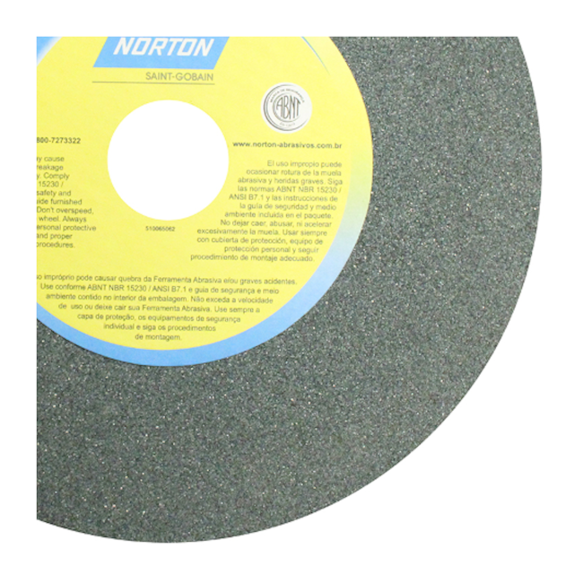 Rebolo Reto de Widia 6'' X 1/2'' X 1.1/4'' Grão 100 FE 39C 100K NORTON-45793076-3ad8-456f-a940-33f9c6e45980