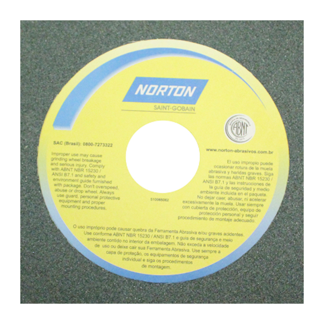 Rebolo Reto de Widia 6'' X 1/2'' X 1.1/4'' Grão 100 FE 39C 100K NORTON-b08c4135-adc3-407a-9211-d861814a1970