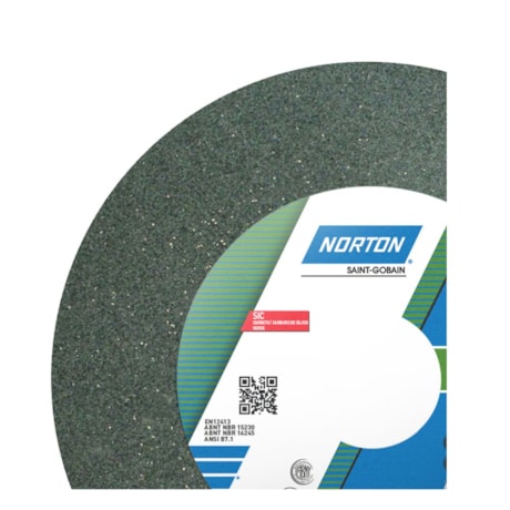Rebolo Reto de Widia 6'' X 1'' X 1.1/4'' Grão 120 FE 39C 120K NORTON-182f3270-c09a-4629-8dea-73a6a0349694