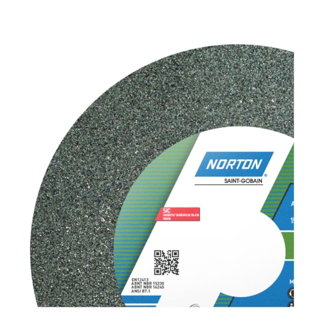 Rebolo Reto de Widia 6'' X 1'' X 1.1/4'' Grão 80 FE 39C 80K NORTON-191e2c71-2b37-4bad-b1fa-743c73727e94