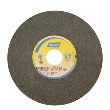 Rebolo Reto de Widia 8'' X 1'' X 1.1/4'' Grão 100 FE 39C 100K NORTON-59238e2a-ece9-44b5-95f5-34d85e0999d7