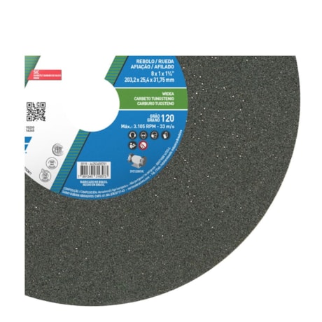 Rebolo Reto de Widia 8'' X 1'' X 1.1/4'' Grão 120 FE 39C 120K NORTON
-48c8e0ec-b97e-4b6c-ba5f-da8615d931e2